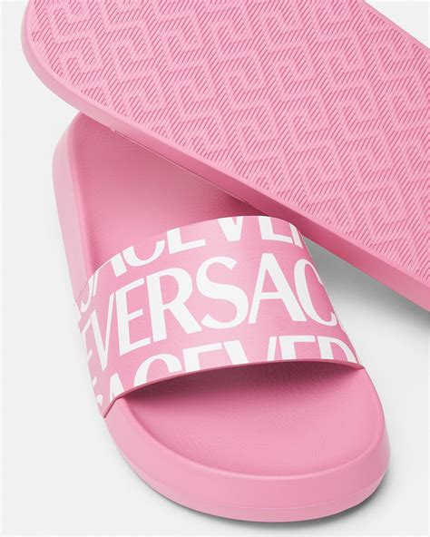 versace pool slide|versace allover slides.